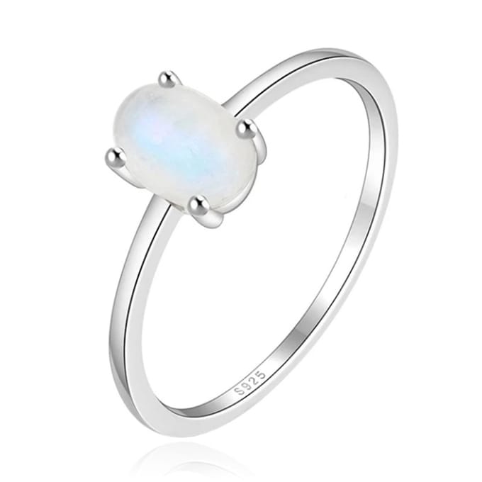 Elenza .925 Zilveren Ring met Opaalsteen-16mm