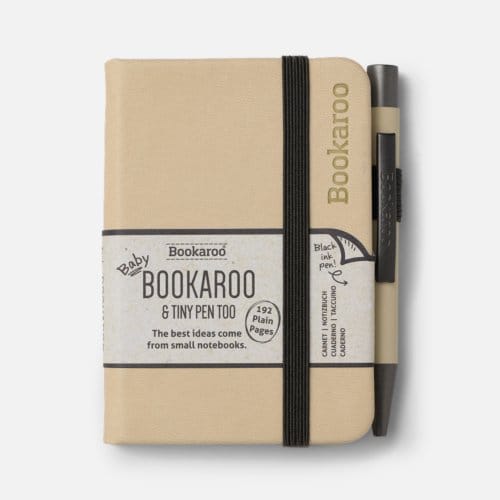 Bookaroo A7 Notebook & Pen - Cream