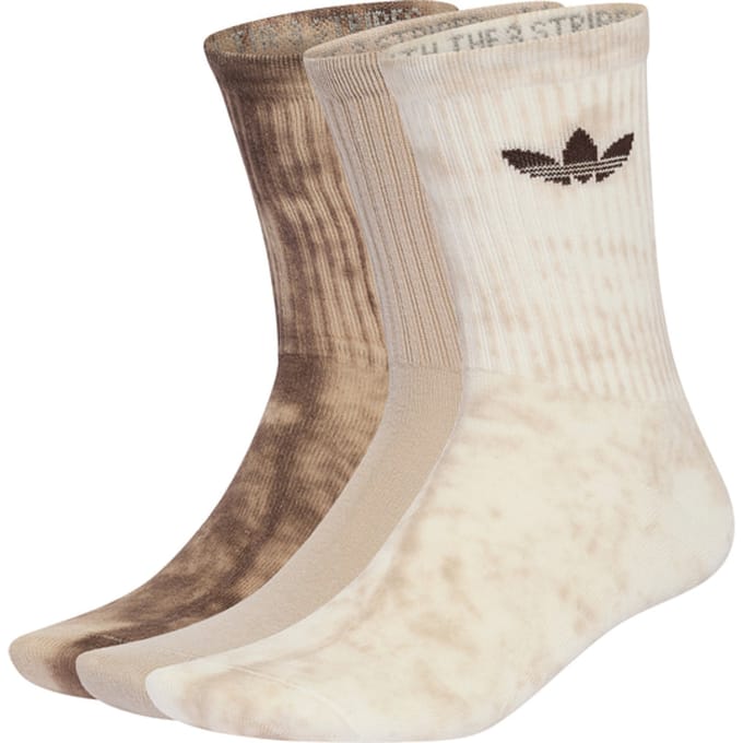 Adidas Originals Tie Dye Crew 3 Pairs Sokken Wit