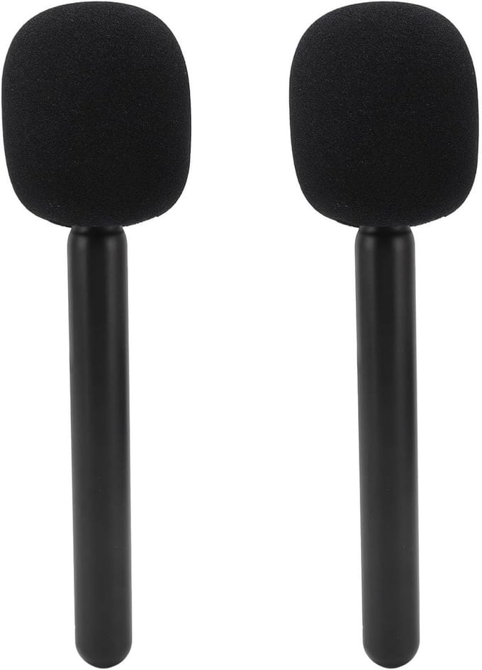 Microfoonstandaard Set van 2 - Verstelbare Houder voor Draadloze Microfoons, Ideaal voor Lark M1, C1, G1 en Movo