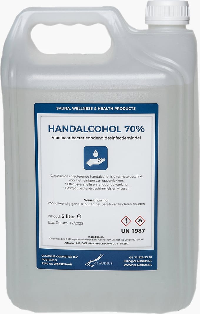 Handalcohol spray 70% - 5 liter