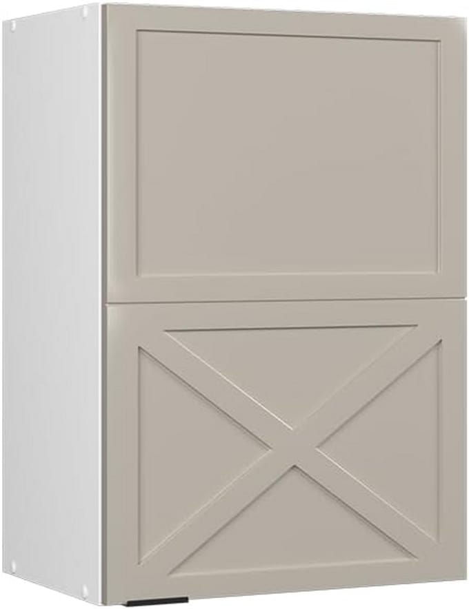 Stijlvolle Keukenkast Grijsbeige Ophangsysteem 50 cm