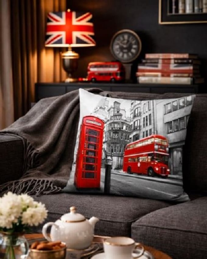 London Calling Collection Kussenhoes - 45x45 cm