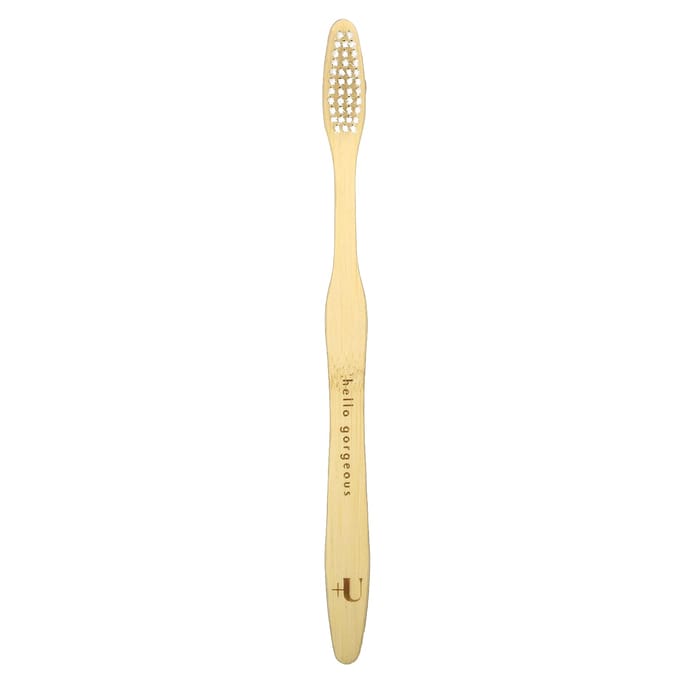 Plus Ultra, brosse à dents en bambou, hello gorgeous, adulte, souple, 1 brosse à dents white