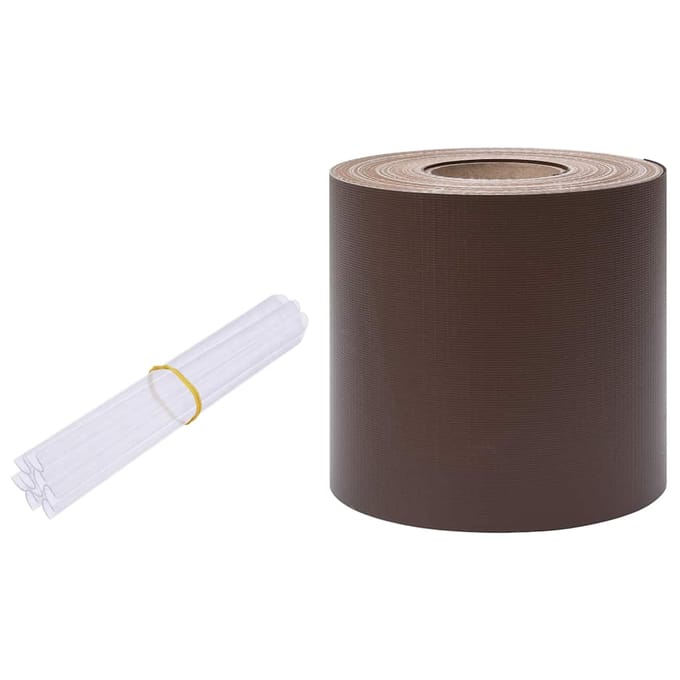 vidaXL - Privacystrip - 70x0,19 - m - PVC - bruin