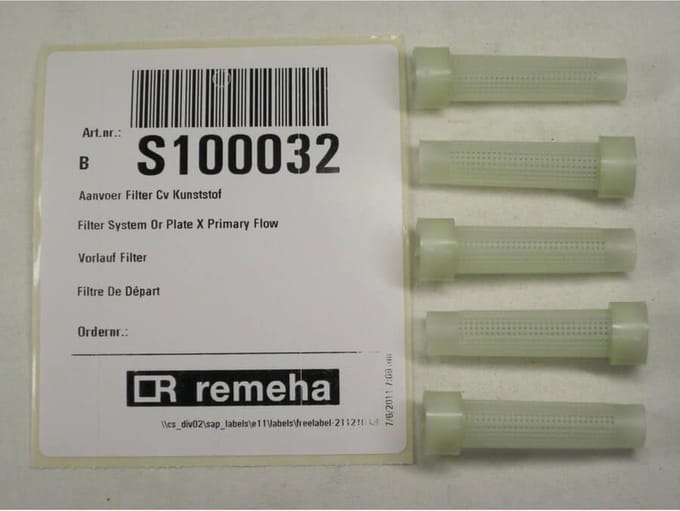 Remeha Tzerra aanvoerfilter cv kunststof S100032 (4 stuks)