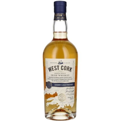West Cork Irish Whiskey West Cork SHERRY CASK FINISHED Irish Single Malt Whiskey 43% Vol. 0,7l