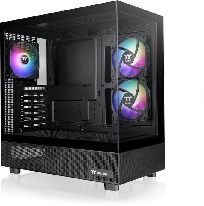 Thermaltake View 270 Plus TG ARGB Mid - PC Case - Gehard Glas - 3x120mm Ventilator - Zwart