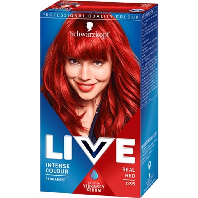 Schwarzkopf Levende Permanente Haarkleuring - 035 Echt Rood