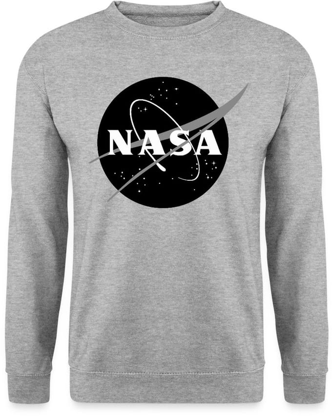 NASA zwart-wit klassiek logo Sweater Heren