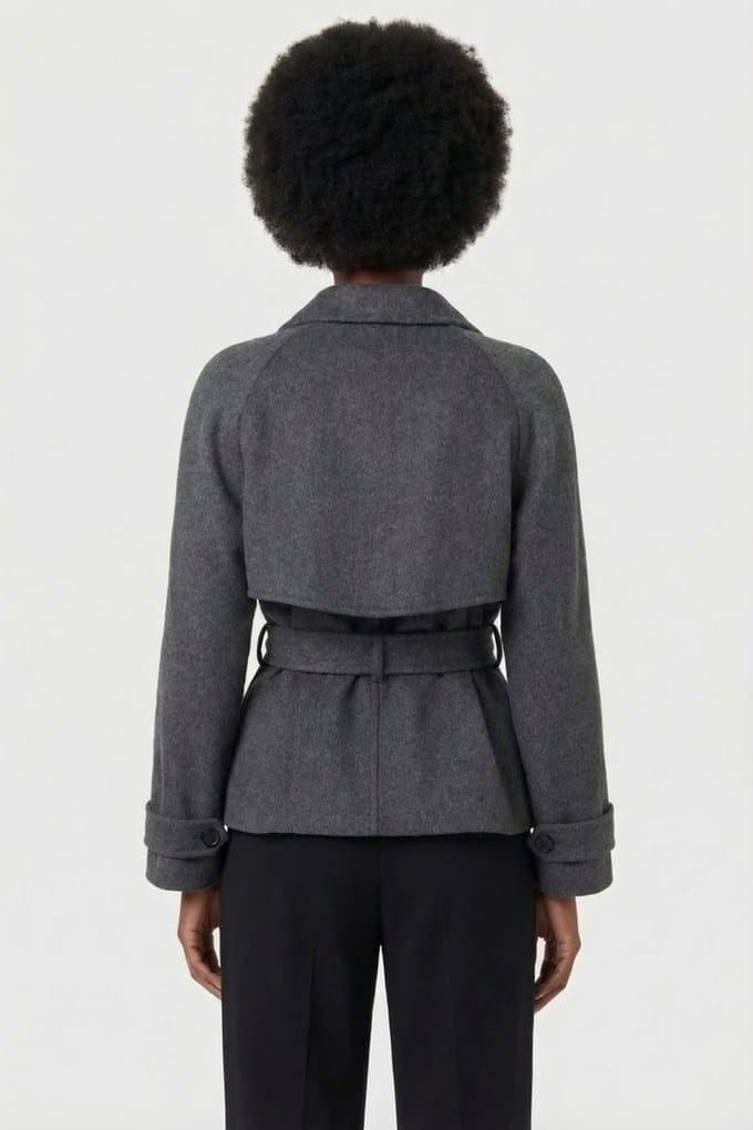 ALTER EGO Vesper Wool Jacket D. Grey Melange Taglia: M | Trench Outlet | Donna | Grigio