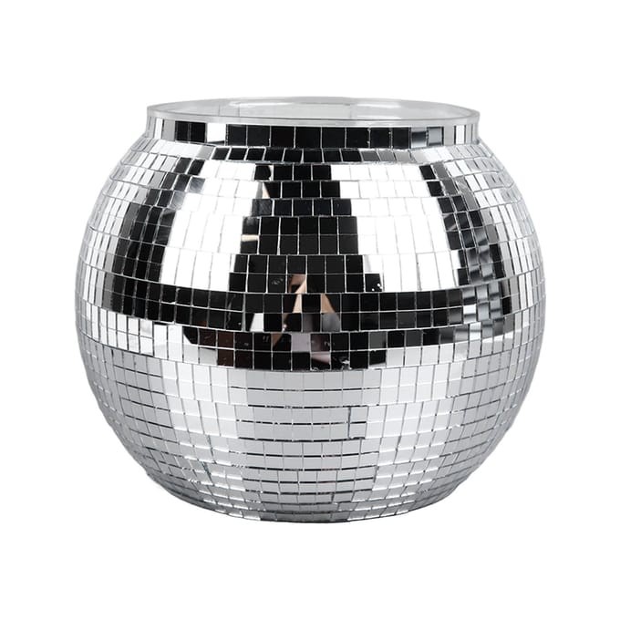Discobal IJsemmer Plastic Grote Capaciteit Feest Drankemmer voor Bier Cocktail Wijn Zilver black