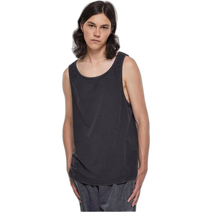 Urban Classics - Heavy Oversized Acid Wash Tanktop - S - Zwart