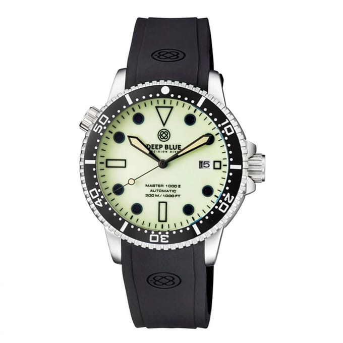 Deep Blue Master 1000 II MSTR442YELFULLLUM Heren Horloge 44MM 30 ATM