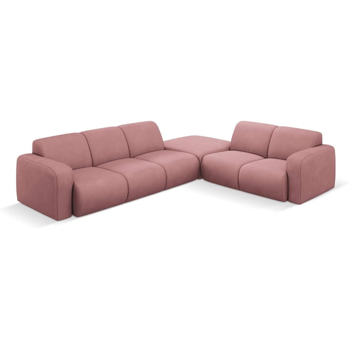 Hoekbank Lola rechts met hocker | Windsor & Co