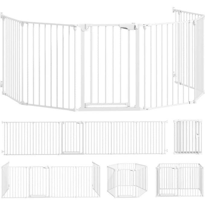 4goodz Opvouwbaar veiligheidshek voor huisdieren 6 panelen 366x75cm -