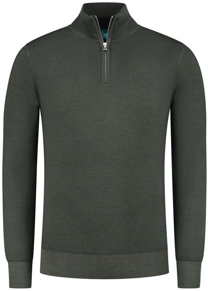 Half Zip Trui Merino/Stretch Green (7.22.500.502 - 074)