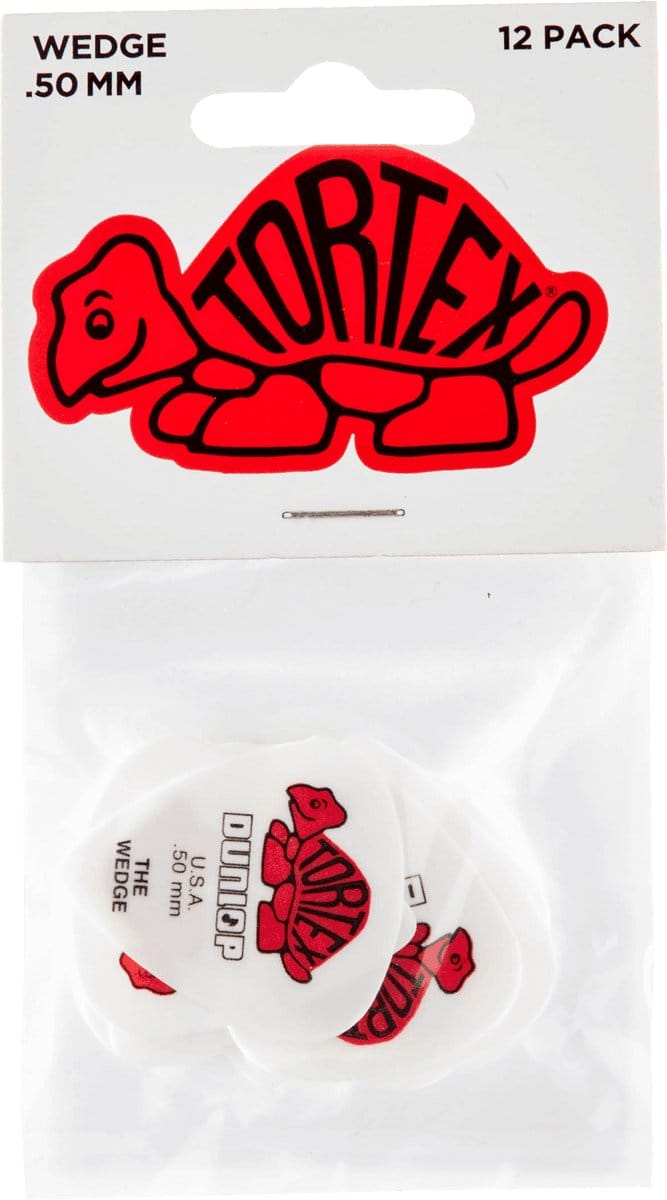 Jim Dunlop Tortex - Plectrums - Wedge - 0,50 mm - Player's Pack 12 Stuks