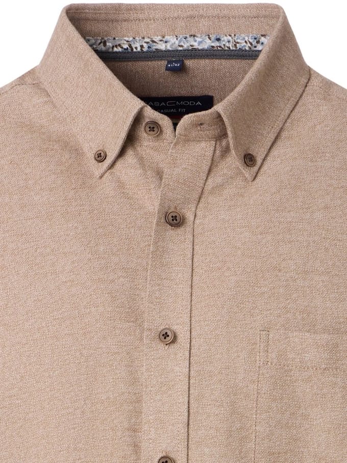 Casa Moda Casual Effen Overhemd Button Down Boord - M