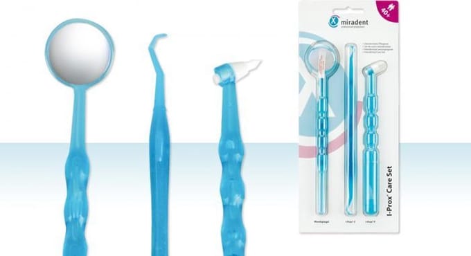 Miradent I-Prox Care Set - tandhaakje en spiegel - 3 stuks