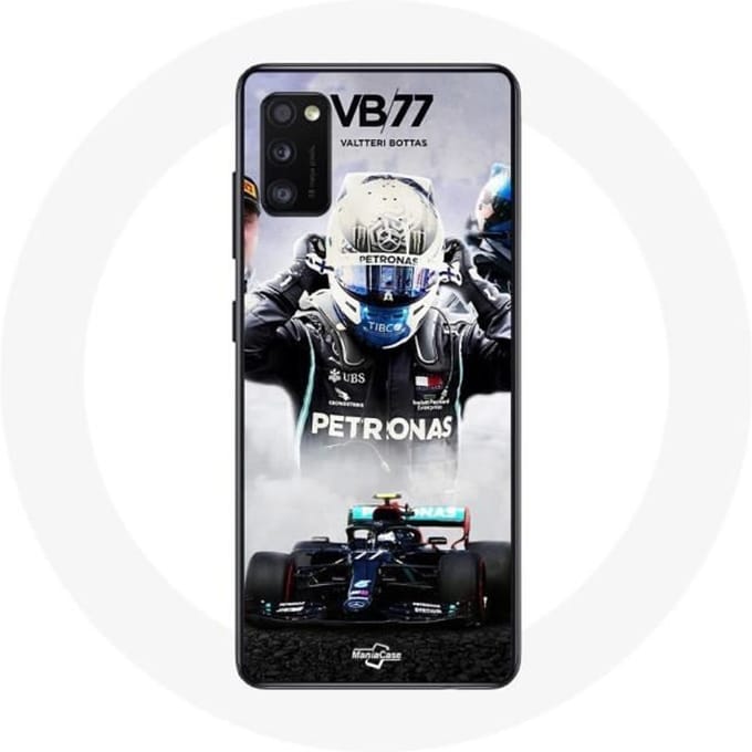 Hoesje - Formule 1 - Samsung Galaxy A41 - Valtteri Bottas - Zwart - Hard zwart