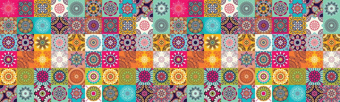 Zelfklevende achterwandsticker - CARRELAGES DU SUD - 60x200cm