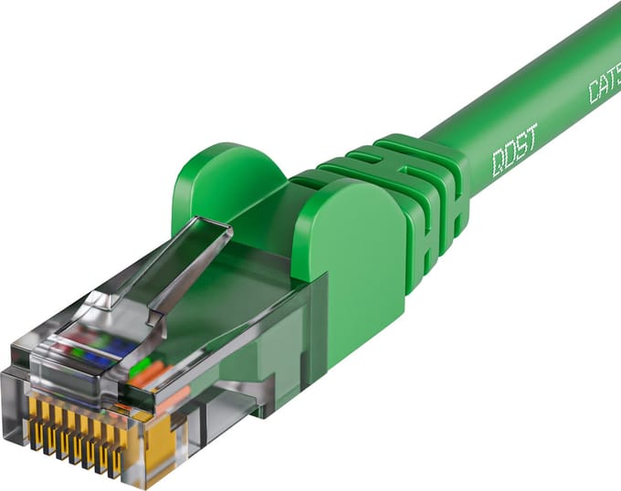 Qost - CAT5e internetkabel - CCA / UTP - 1 Gbps / 100 MHz - RJ45 Connectoren - Patchkabel / Netwerkkabel - 10 meter - Groen
