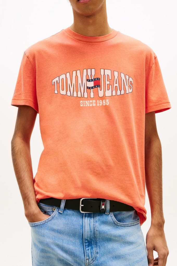 Tommy Hilfiger Tjm Regular La Waving T-shirt Horizon Größe: M | Basic T-Shirts Outlet | Herren