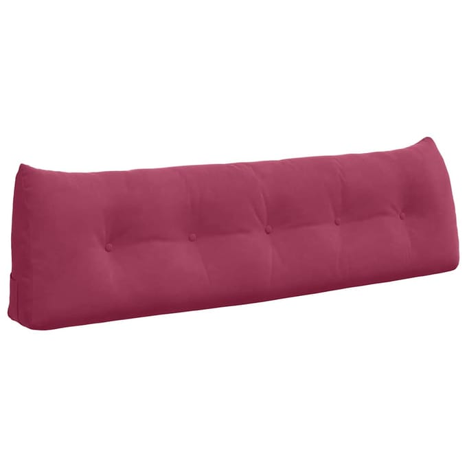 vidaXL - Rugkussen - Wijnrood - 160 - x - 24 - x - 50 - cm - Fluweel