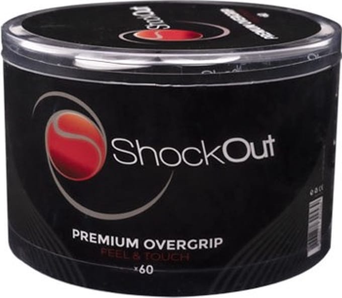 ShockOut Premium Overgrip - wit - 60 stuks