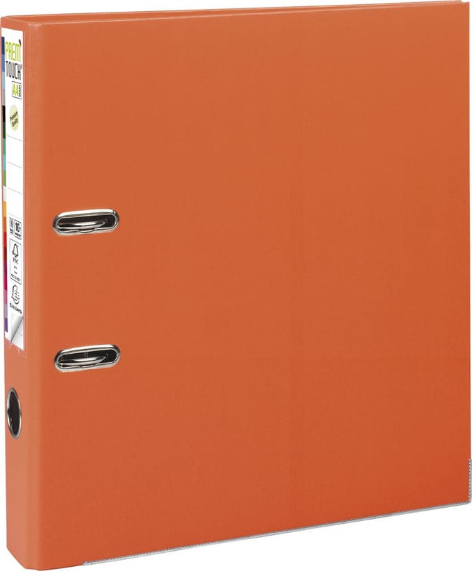 Exacompta 10x Prem'Touch® PP Ordner met hefboom - Rug 50mm - A4 maxi - Oranje - 53144E