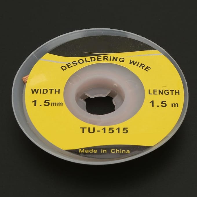 1.5m 1.5mm BGA Soldeerlont Desoldeersel Vlecht Draad PCB Soldeerverwijderaar