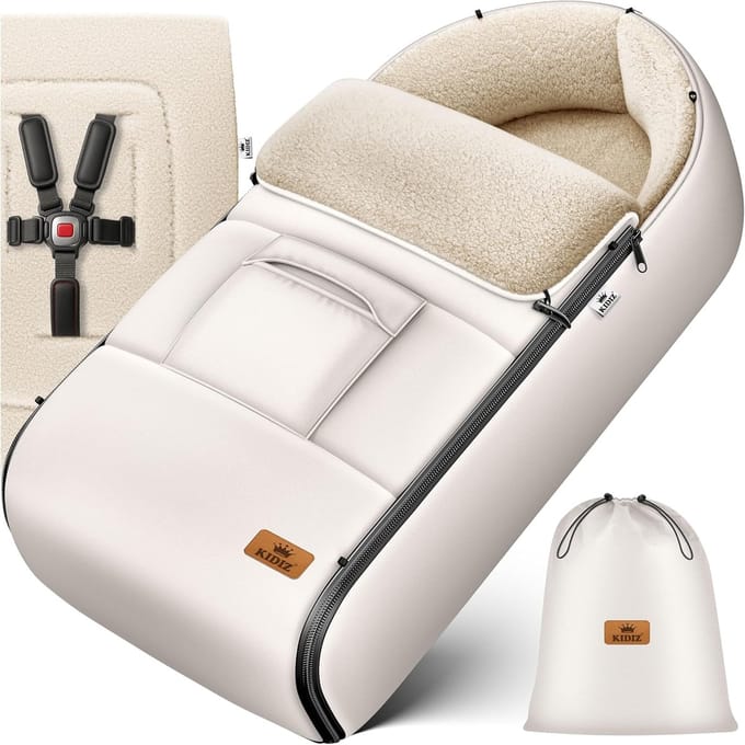 Warm Voetenzak voor Kinderwagen en Autostoel - Universeel en Wasbaar