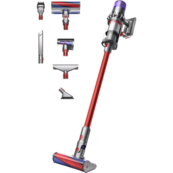 Dyson V11 Fluffy - Steelstofzuiger - Rood - 185 Air Watts - Speciale zachte roller