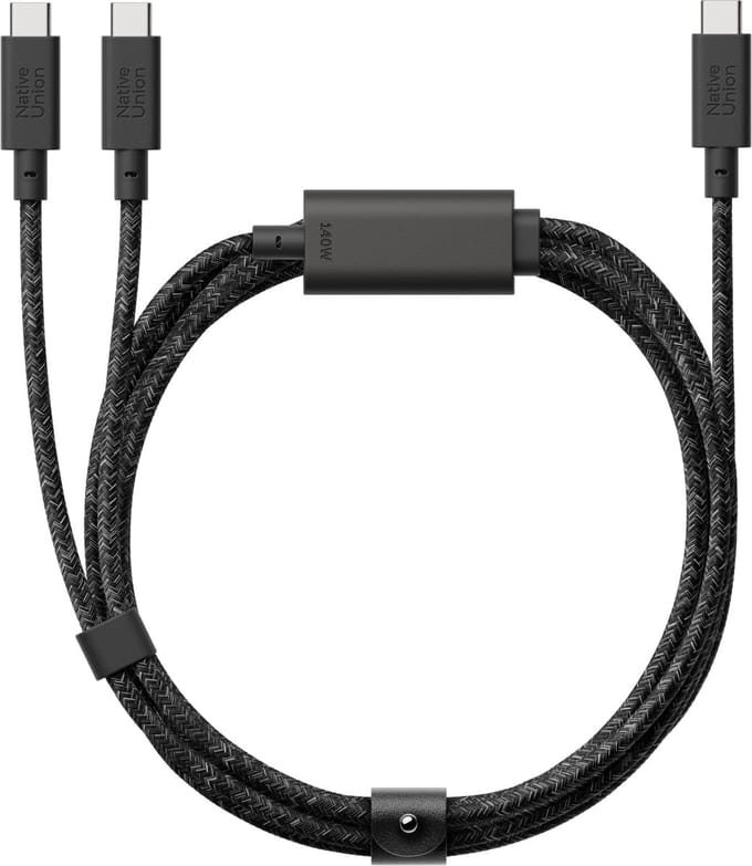 Native Union Belt Cable 2-in-1 USB-C to USB-C & USB-C Cable (140W)