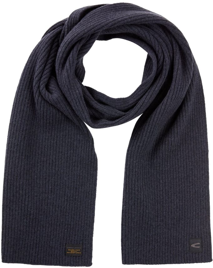 camel active Gebreide sjaal van pure lamswol - Maat - Marineblauwmenswear-OS