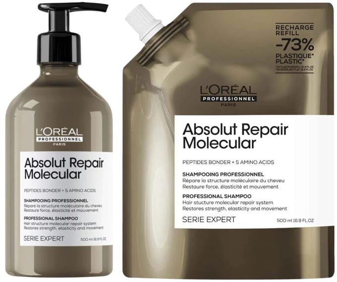 L'Oréal Professionnel - Absolut Repair Molecular Shampoo Refill Set - 2x500ml
