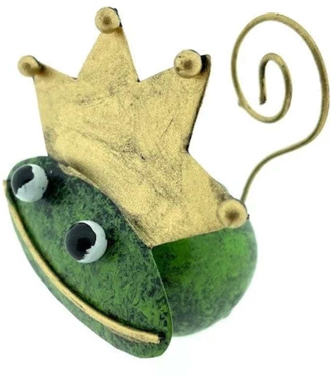 Metalen kikker Marije groen