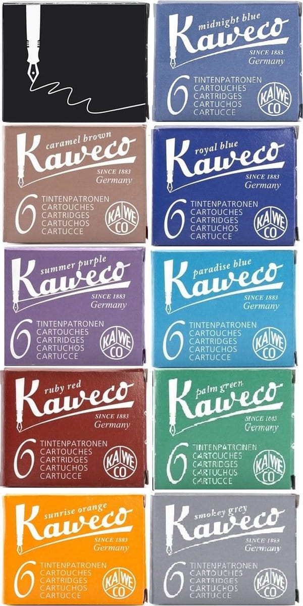 Kaweco Vulpen vullingen 10 verschillende doosjes