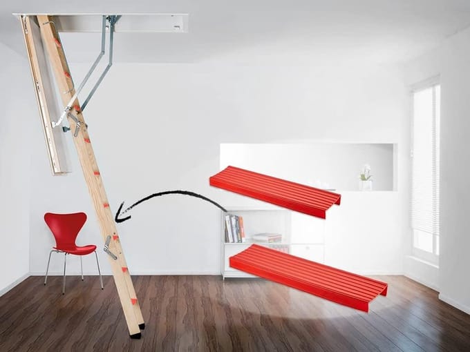 Quadro Trapenengel - Luxe Designo Trapenengel met Verfijnde Details Ladder Feet