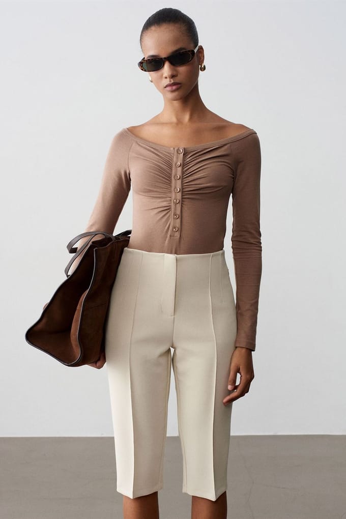 Slim-fit Bootuit Top