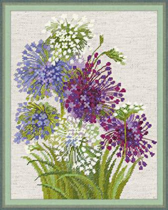 Borduurpakket - Bloemen - Allium