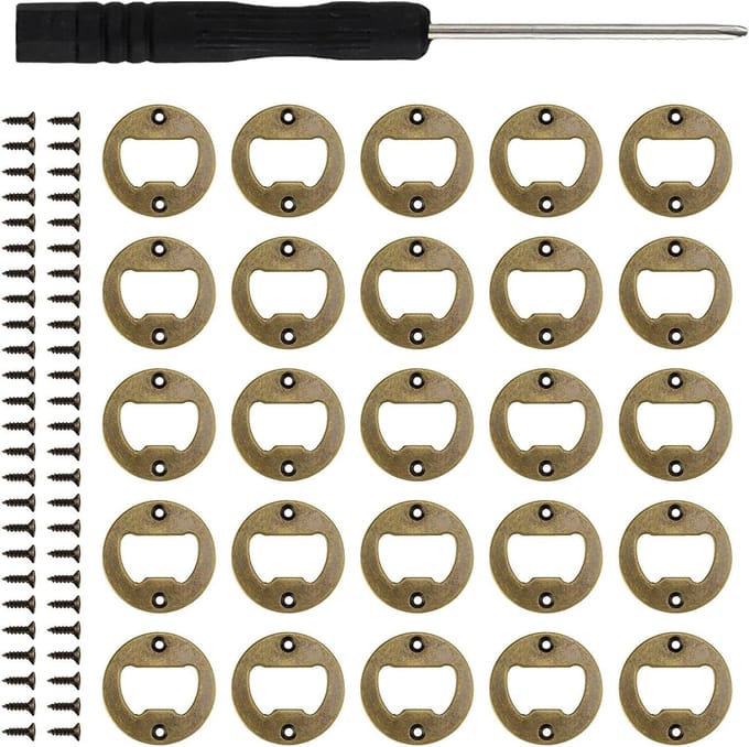 Solidchoice - Set van 25 Retro Flesopeners van Hoogwaardige Staal