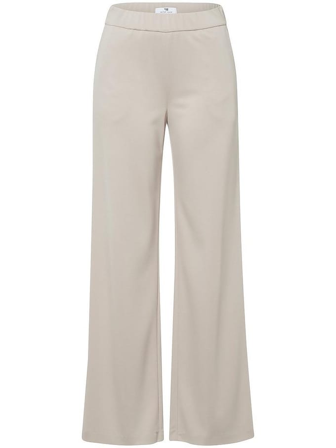 Jersey broek pasvorm Cornelia Van Peter Hahn beige