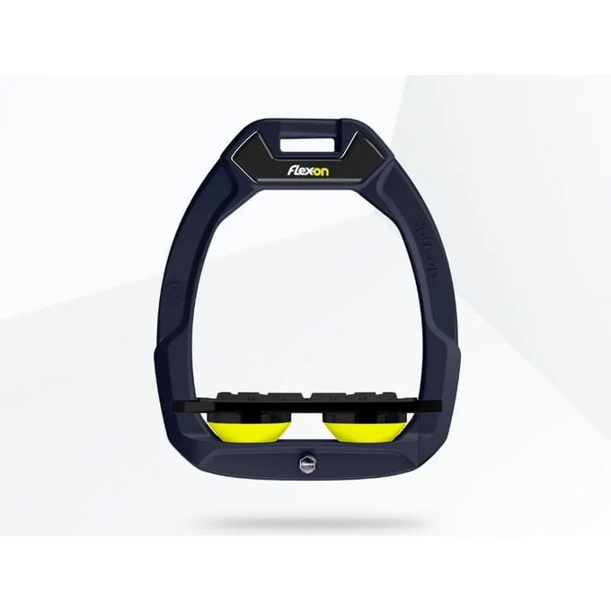 Veiligheidsstijgbeugels Plat Grip Groen/Zwart/Geel Flex-On Safe-On
