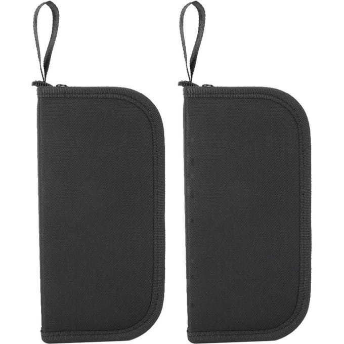 2 stuks Multifunctionele Horlogereparatiegereedschappen Accessoire Opbergtas met Gladde Rits gray