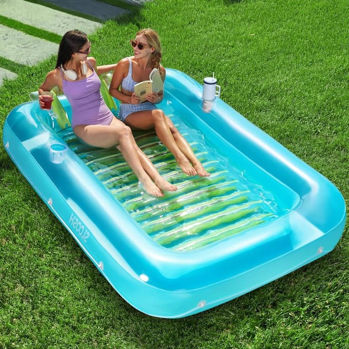 Tanning Pool Bed - Luchtbed Zwembad Opblaasbaar - luchtbed relax