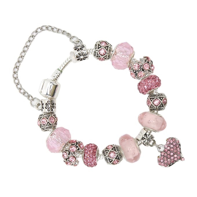 Dames kralen armband Meisjes Dames DIY Valentijnsdag Cadeau Vrouwelijke Accessoires 17cm white