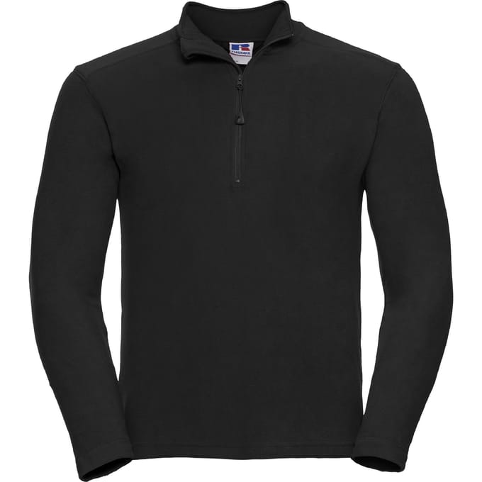 Russell Heren Authentieke Kwartier Ritssweatshirt (Zwart)