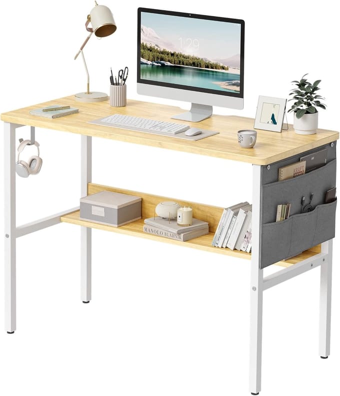 Moderne compacte bureau 96 x 40 cm - perfect voor thuiswerk of studeren